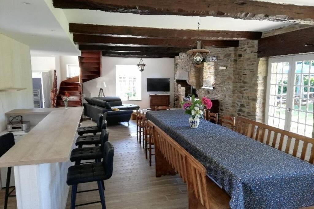 Gite De Charme 14 Personnes Labellise Clevacances 3 Etoiles Sainte-Seve Exterior foto